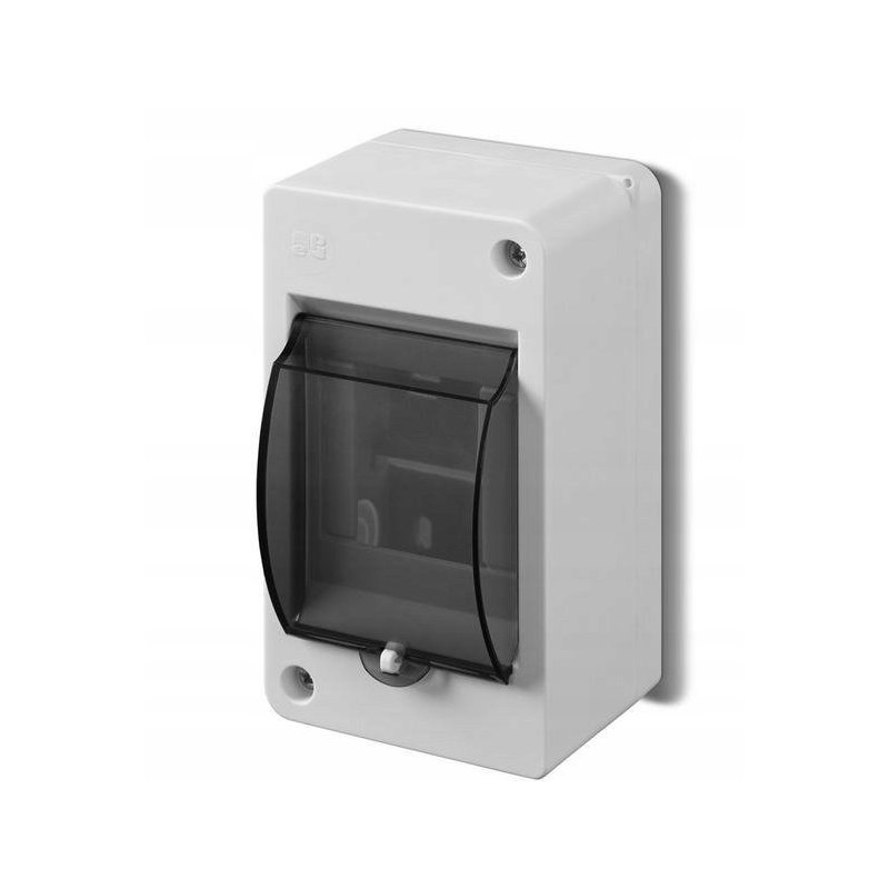 S-3 MINI ROZDZIELNIA PLASTIKOWA NT 3M 1X 3M N+PE IP30 IK05 140X82X84 DRZWI DYMNE BIAŁY