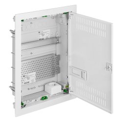 MSF RP ROZDZIELNIA PLASTIKOWA MULTIMEDIALNA PT 28M 2X 12M Z PŁYTĄ IP30 478X358X94 DRZWI METAL BIAŁY
