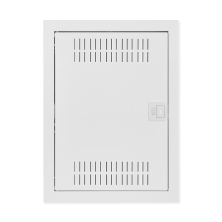 MSF RP ROZDZIELNIA PLASTIKOWA MULTIMEDIALNA PT 28M 2X 12M Z PŁYTĄ IP30 478X358X94 DRZWI METAL BIAŁY