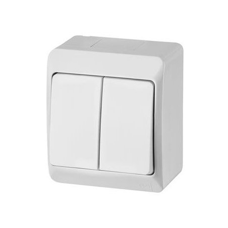 HERMES BIAŁY ŁĄCZNIK NT SERYJNY IP44 ZACISKI ŚRUBOWE 10AX 250V