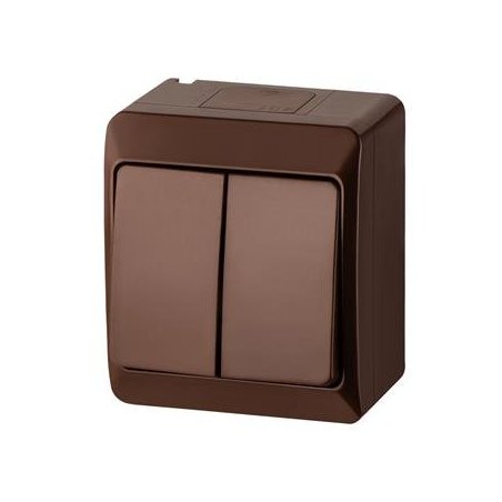 HERMES BRĄZ ŁĄCZNIK NT SERYJNY IP44 ZACISKI ŚRUBOWE 10AX 250V
