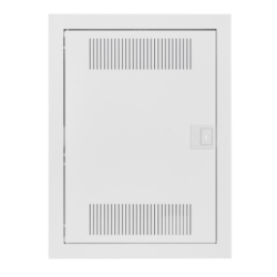 MSF RP ROZDZIELNIA PLASTIKOWA MULTIMEDIALNA PT 28M 2X 12M Z PŁYTĄ IP30 478X358X94 DRZWI METAL BIAŁY