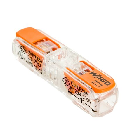 WAGO SZYBKOZŁĄCZKA UNIWERSALNA DRUT/LINKA 221-2411 60szt