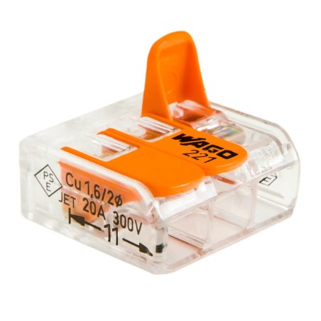 WAGO SZYBKOZŁĄCZKA UNIWERSALNA DRUT/LINKA 221-413 50szt