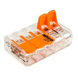 WAGO SZYBKOZŁĄCZKA UNIWERSALNA DRUT/LINKA 221-415 25szt